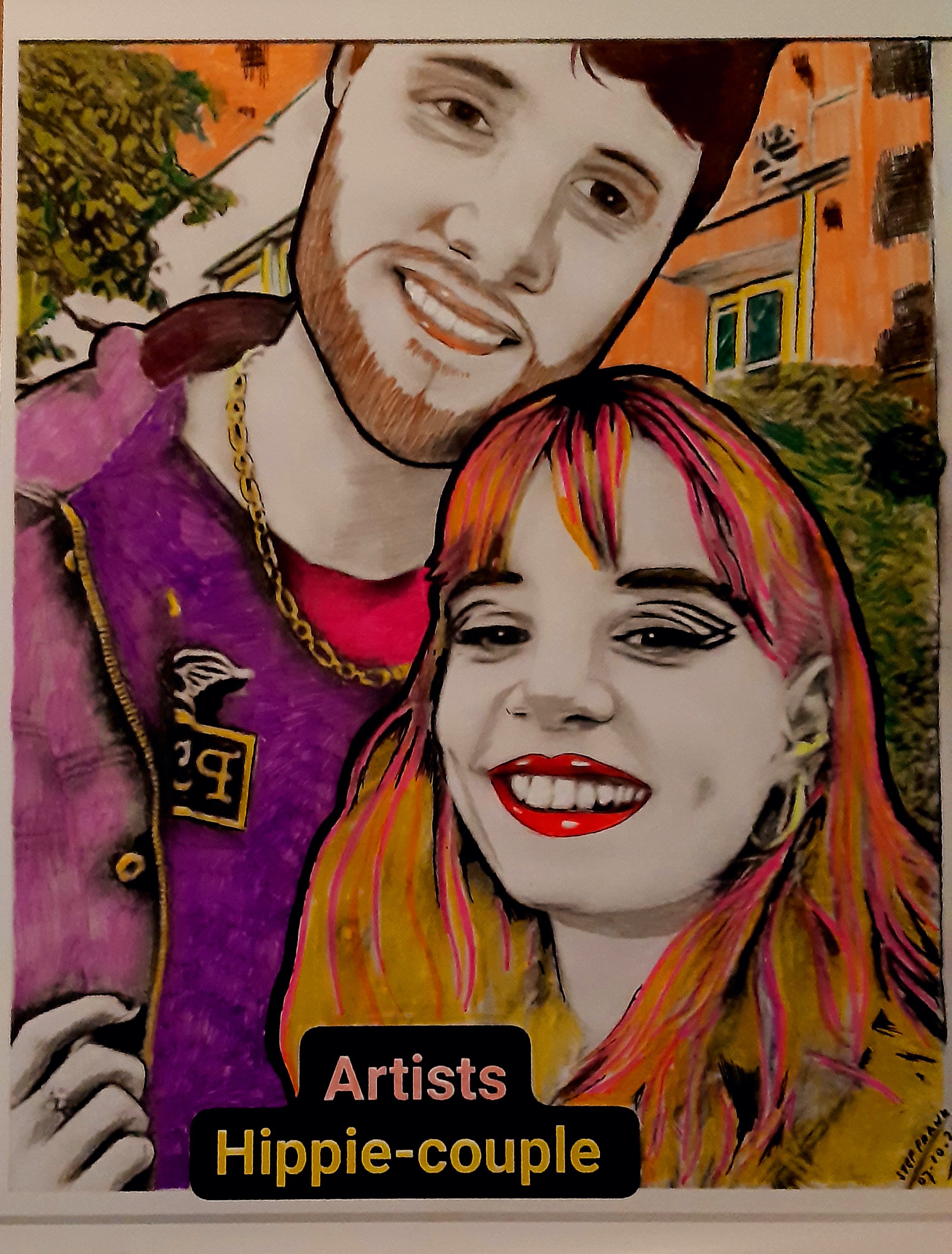 Artist Hippie Couple